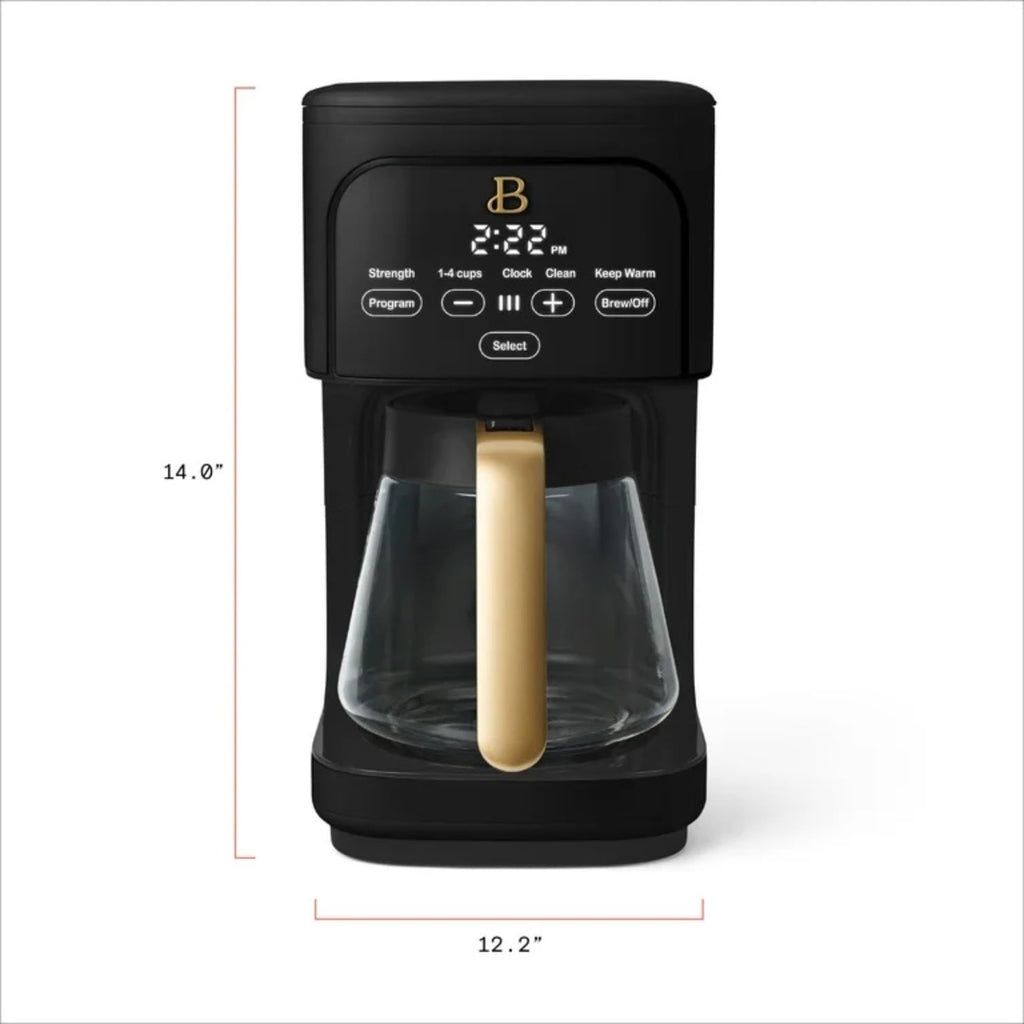 Programmable 12-Cup Drip Coffee Machine with Glass Carafe J195284