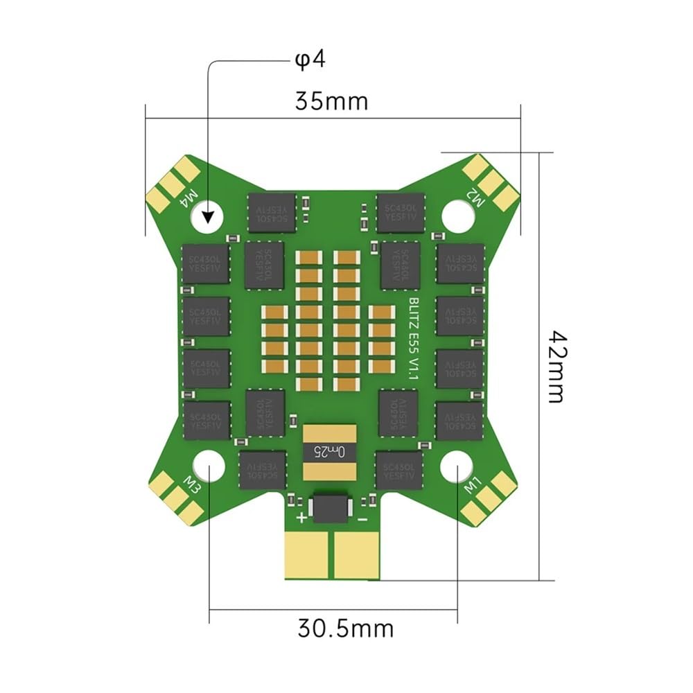 Stack Flight Controller 55A ESC 2-6S FPV Drone O4084