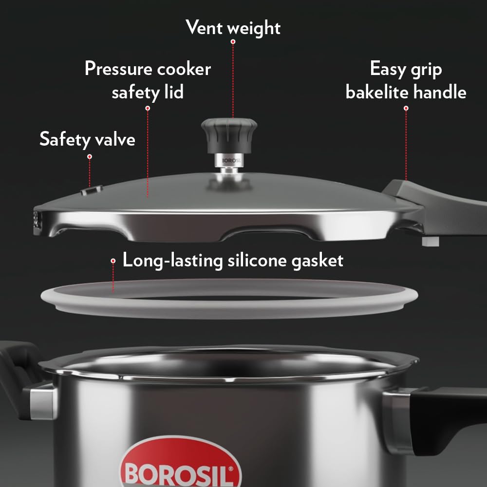 3 L Stainless Steel Pressure Cooker N2194