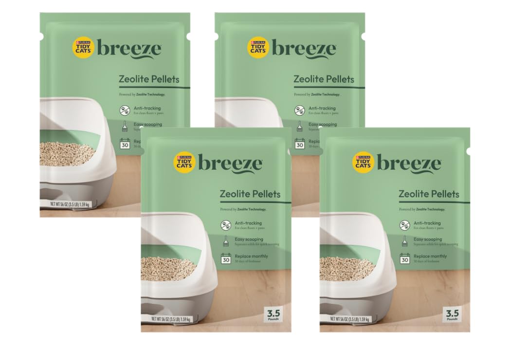 3.5 lbs Pack of 4 Unscented Recycled Paper Cat Litter Pellets U682893