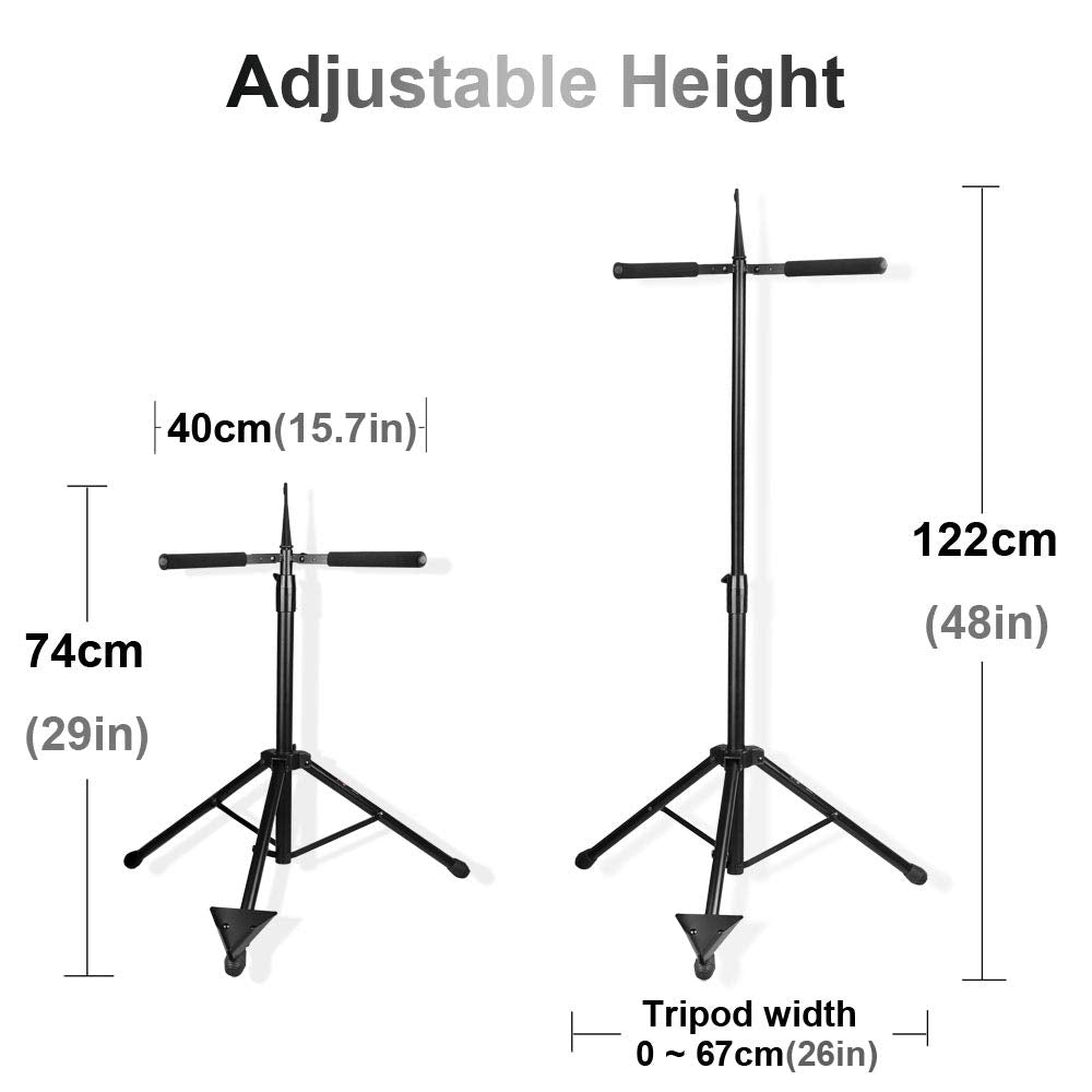 Adjustable Foldable Cello Stand with Bow Hook A3673
