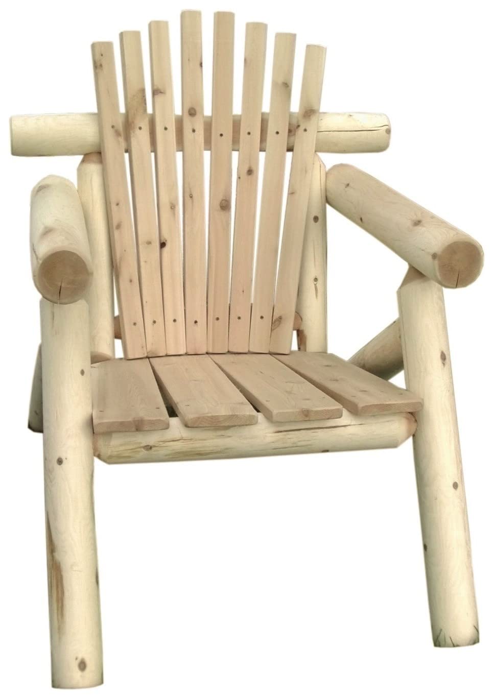 White Cedar Log Adirondack Chair U788860