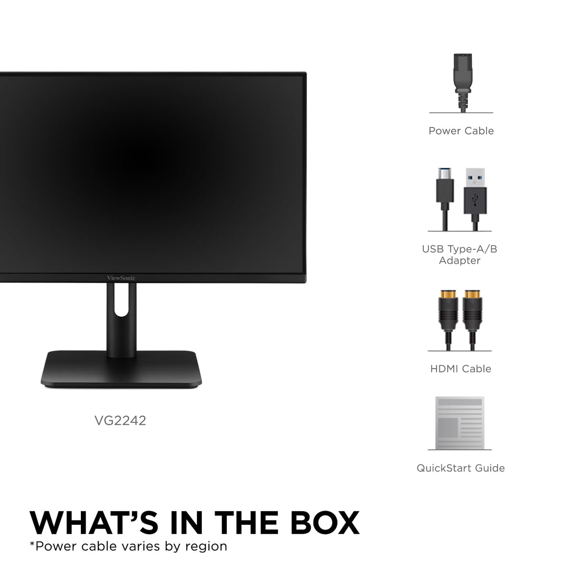 22 Inch 1080p VA Monitor with HDMI DisplayPort VGA USB P89394