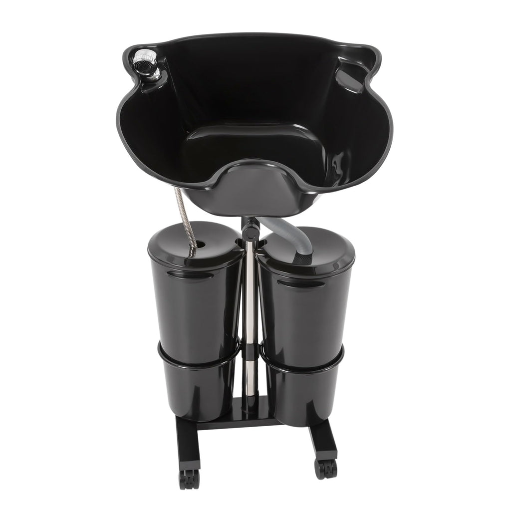 Portable Height-Adjustable Shampoo Basin with 2 Water Buckets H371