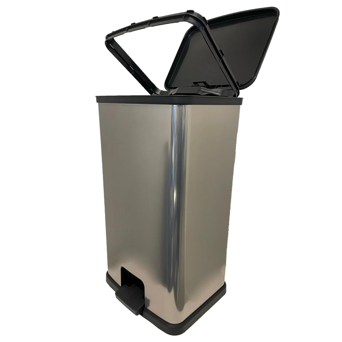 13 Gal Stainless Silver Step Trash Can N69898
