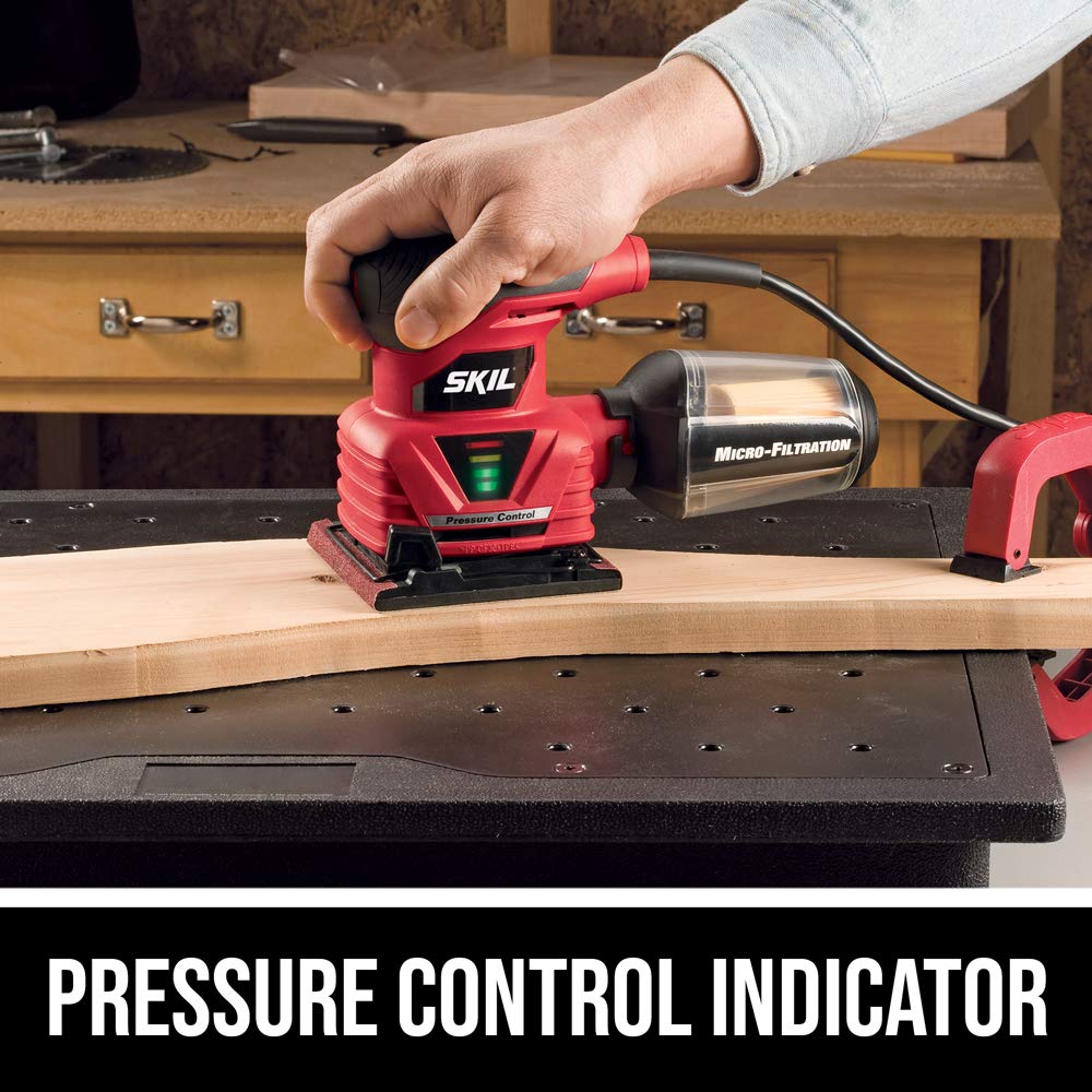2.0 Amp 1/4 Sheet Palm Sander with Pressure Control U740