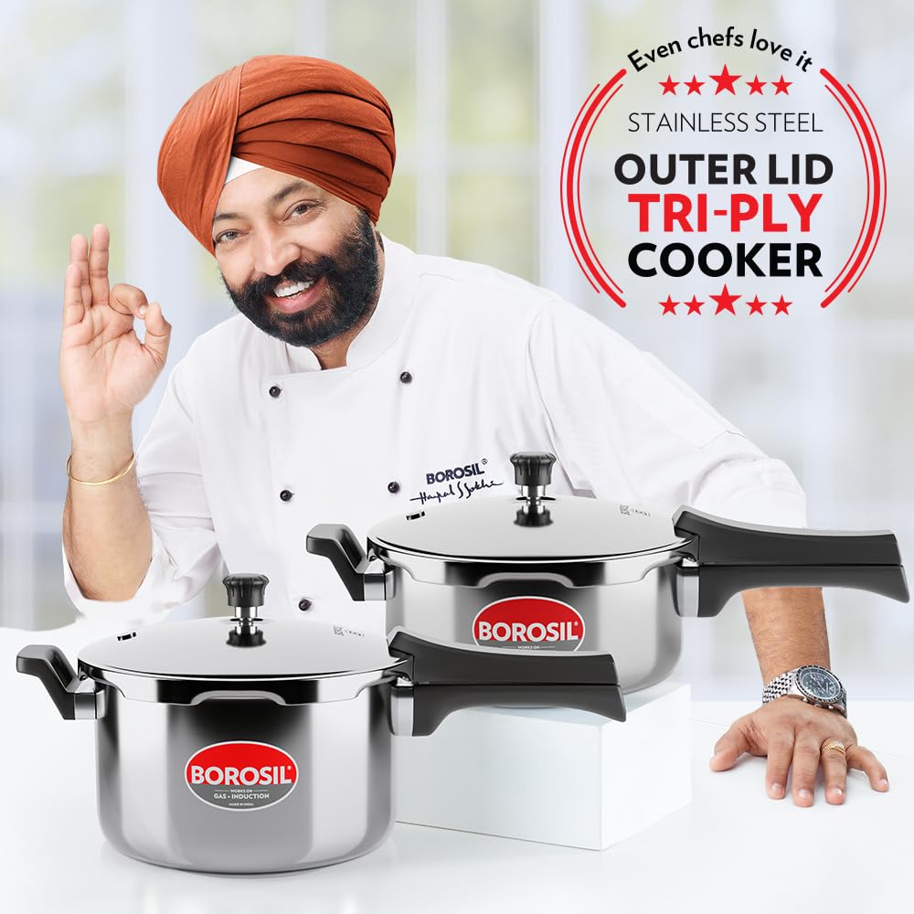 3 L Stainless Steel Pressure Cooker N2194