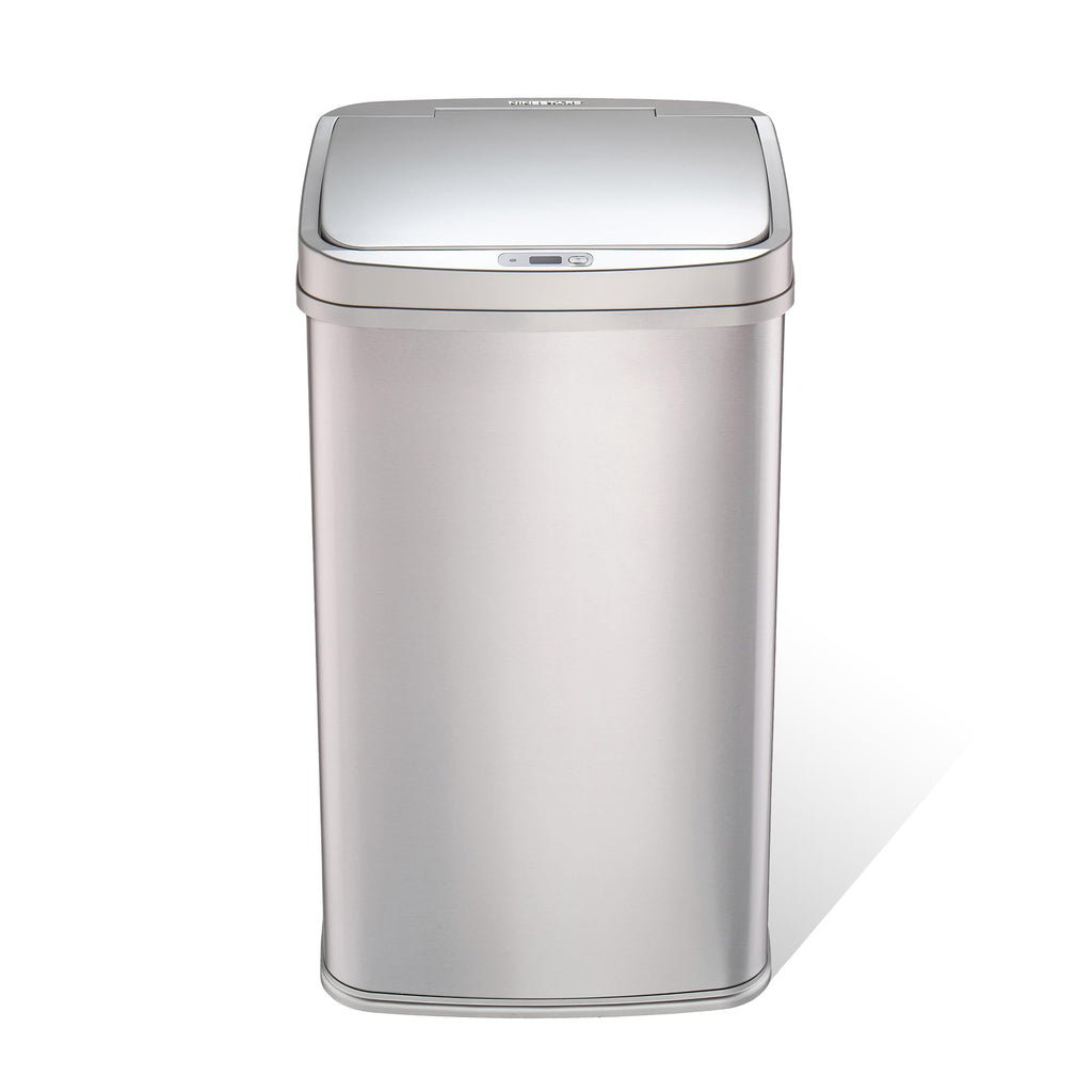 13 Gallon Automatic Stainless Steel Trash Can C1572