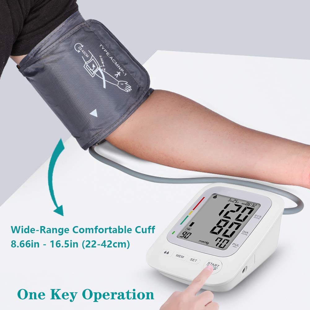 Upper Arm Automatic Digital Blood Pressure Monitor Large Cuff Y409