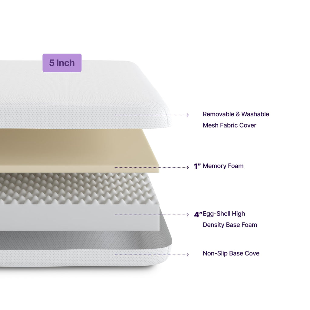 5 Inch Twin Memory Foam Mattress X9466