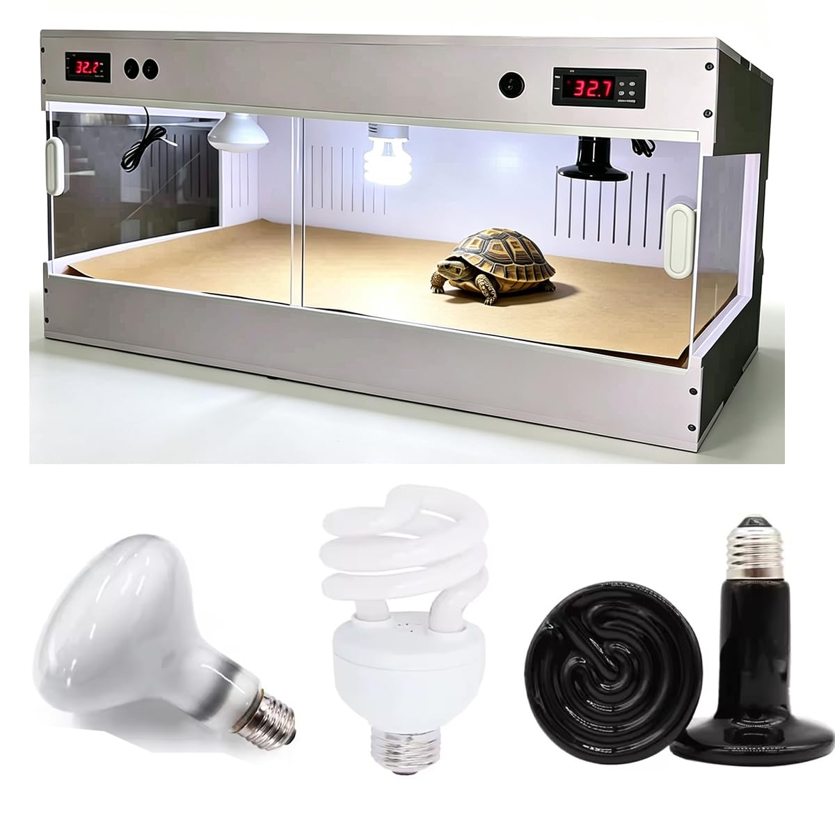 UVB 10.0 Calcium Booster Bulb with Ceramic Heat Emitter and Daylight Tube X971670