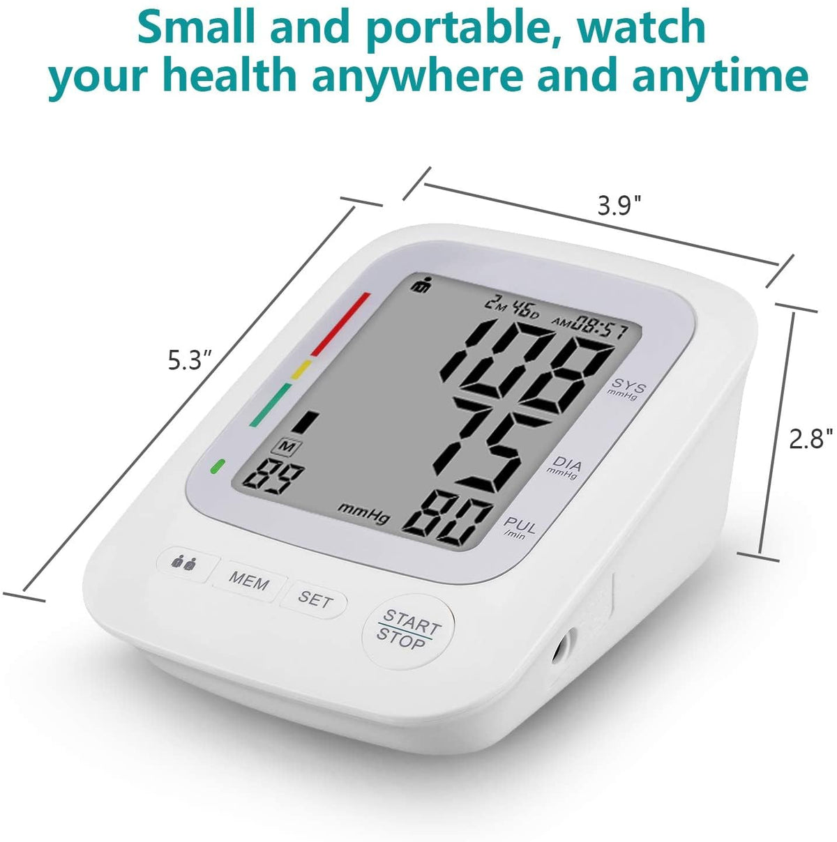 Upper Arm Automatic Digital Blood Pressure Monitor Large Cuff Y409