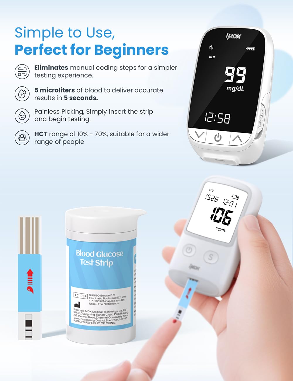 Blood Glucose Test Strips 100 Count X89736