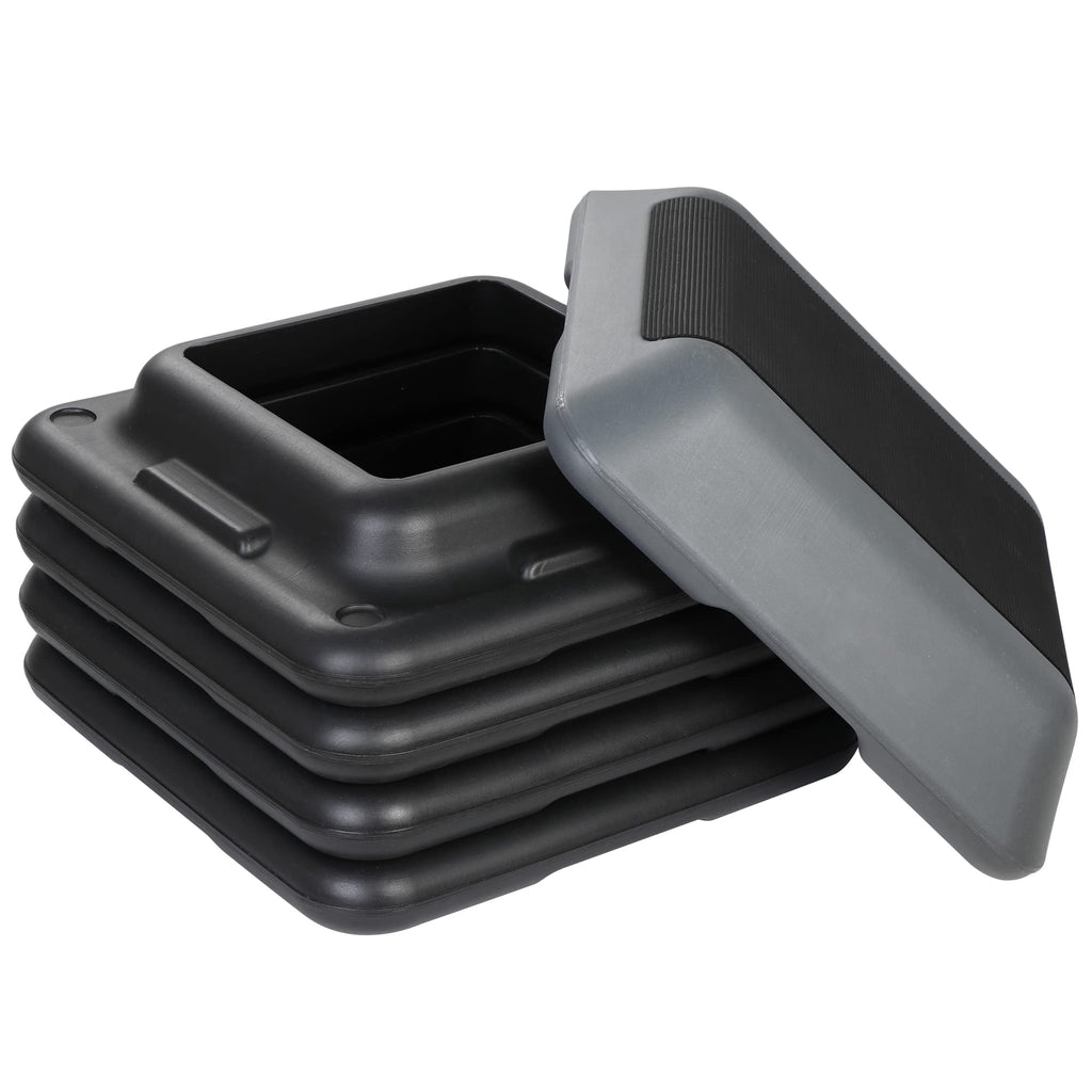 Height Adjustable Step Aerobic Platform with 4 Risers P414778