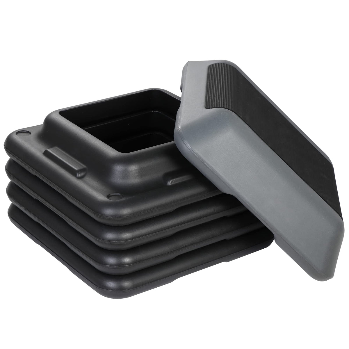 Height Adjustable Step Aerobic Platform with 4 Risers P414778