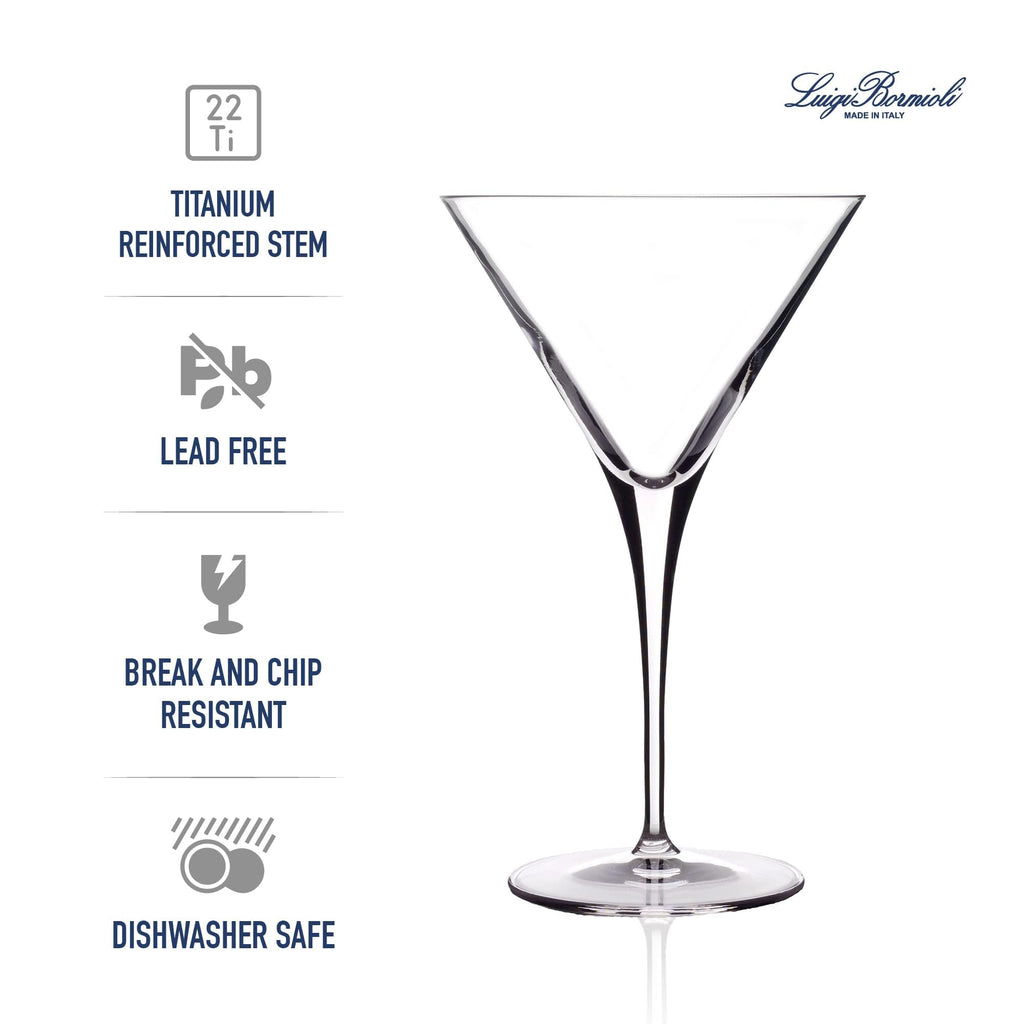 Clear 10 Oz Martini Glasses Set of 4 Z894