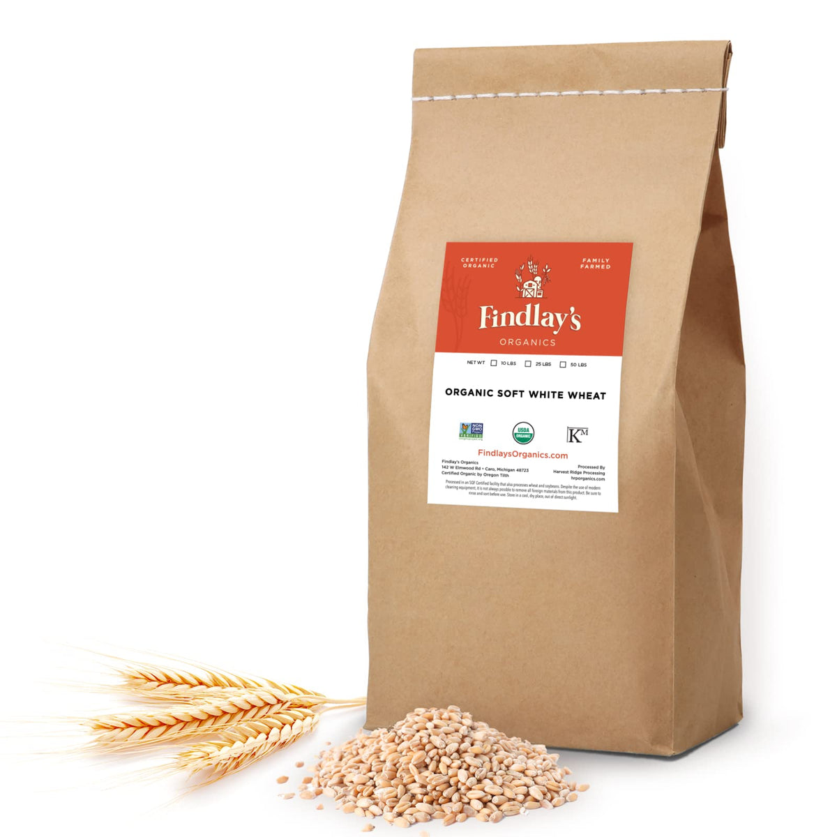 Soft White Wheat Berries 25 Lbs O98991
