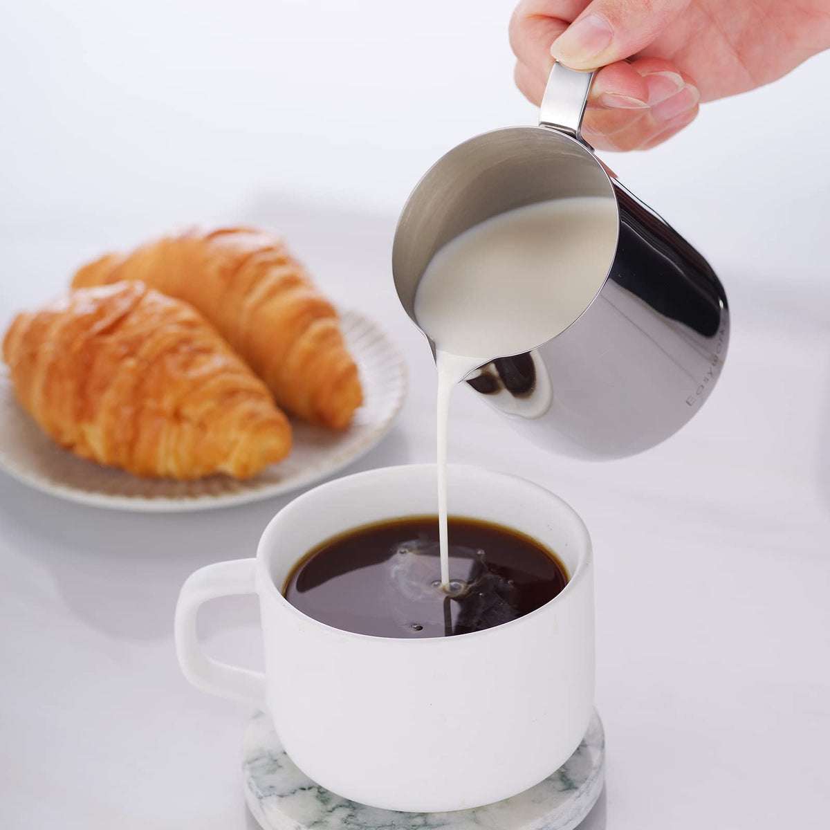 12 oz Stainless Steel French Press and Creamer Sugar Bowl Set T225508