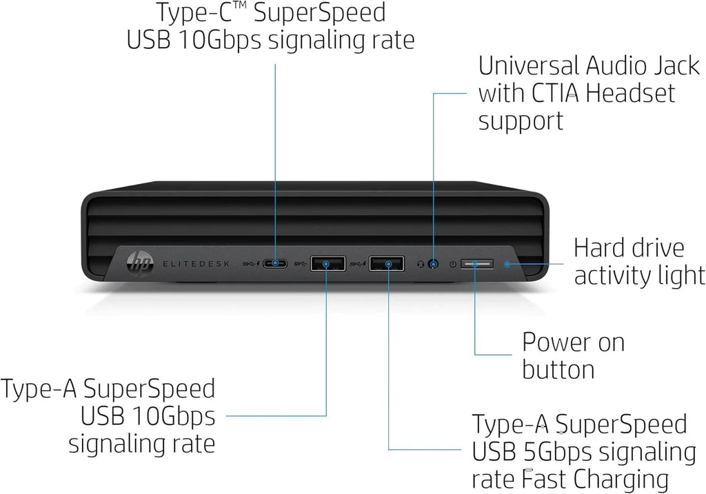 Mini Desktop PC, Intel Core i5-10500T, 16GB RAM, 512GB SSD, Windows 11 Pro S131631
