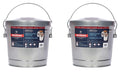 6 Gallon Galvanized Steel Storage Can or Waste Bin with Locking Lid G933