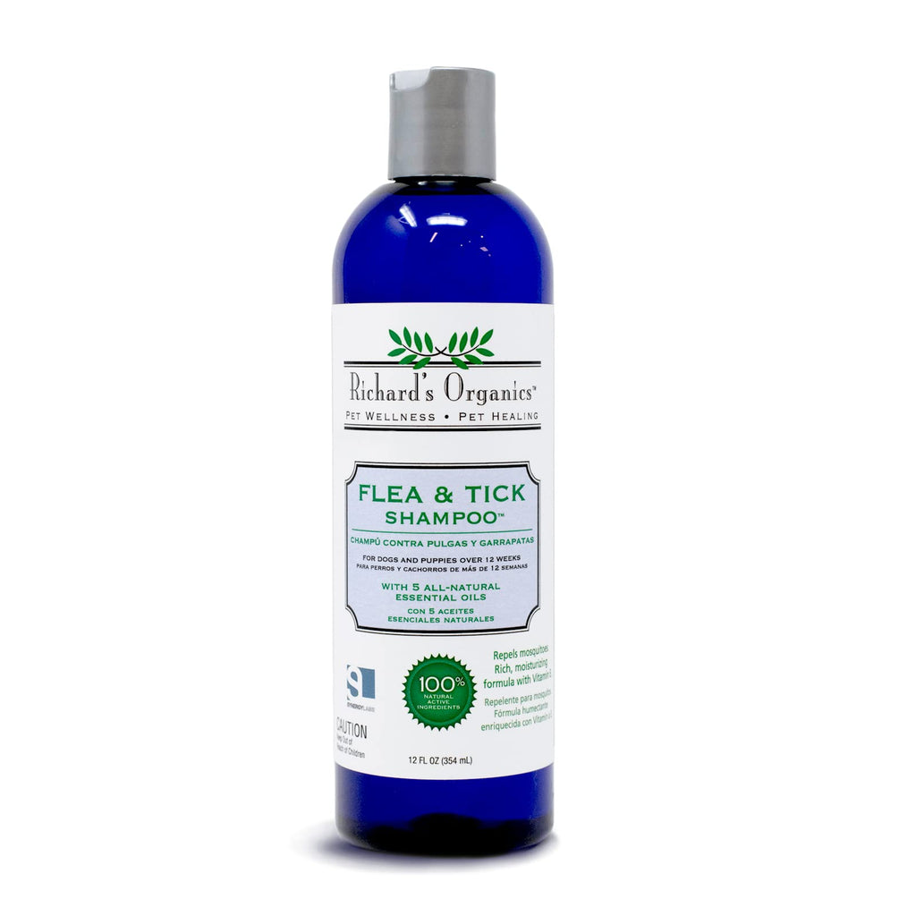All-Natural Flea and Tick Shampoo for Dogs 12oz E4191