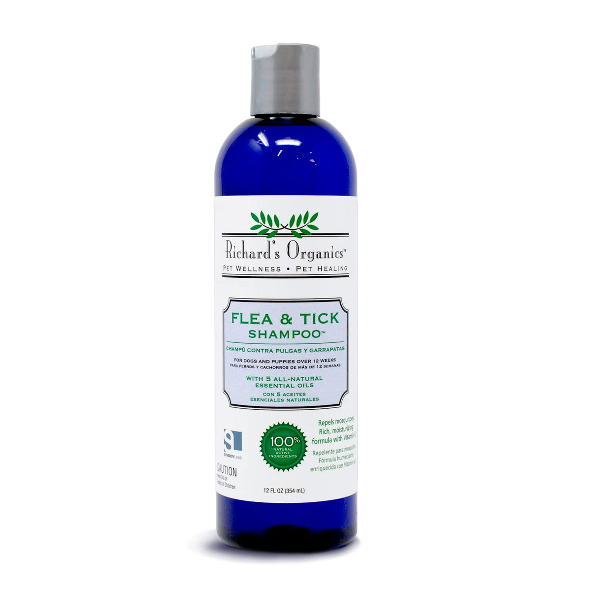 All-Natural Flea and Tick Shampoo for Dogs 12oz E4191