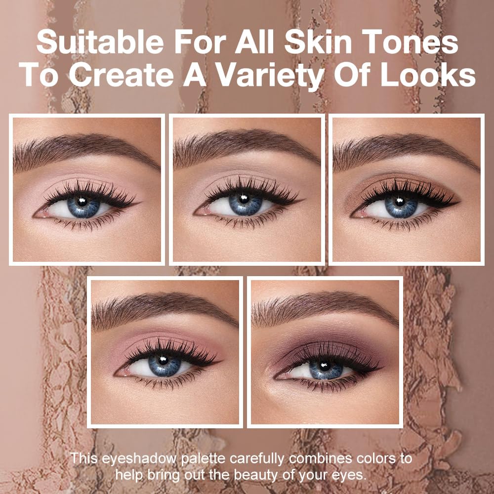 Peach Nude Neutral Matte Eyeshadow Palette L6994