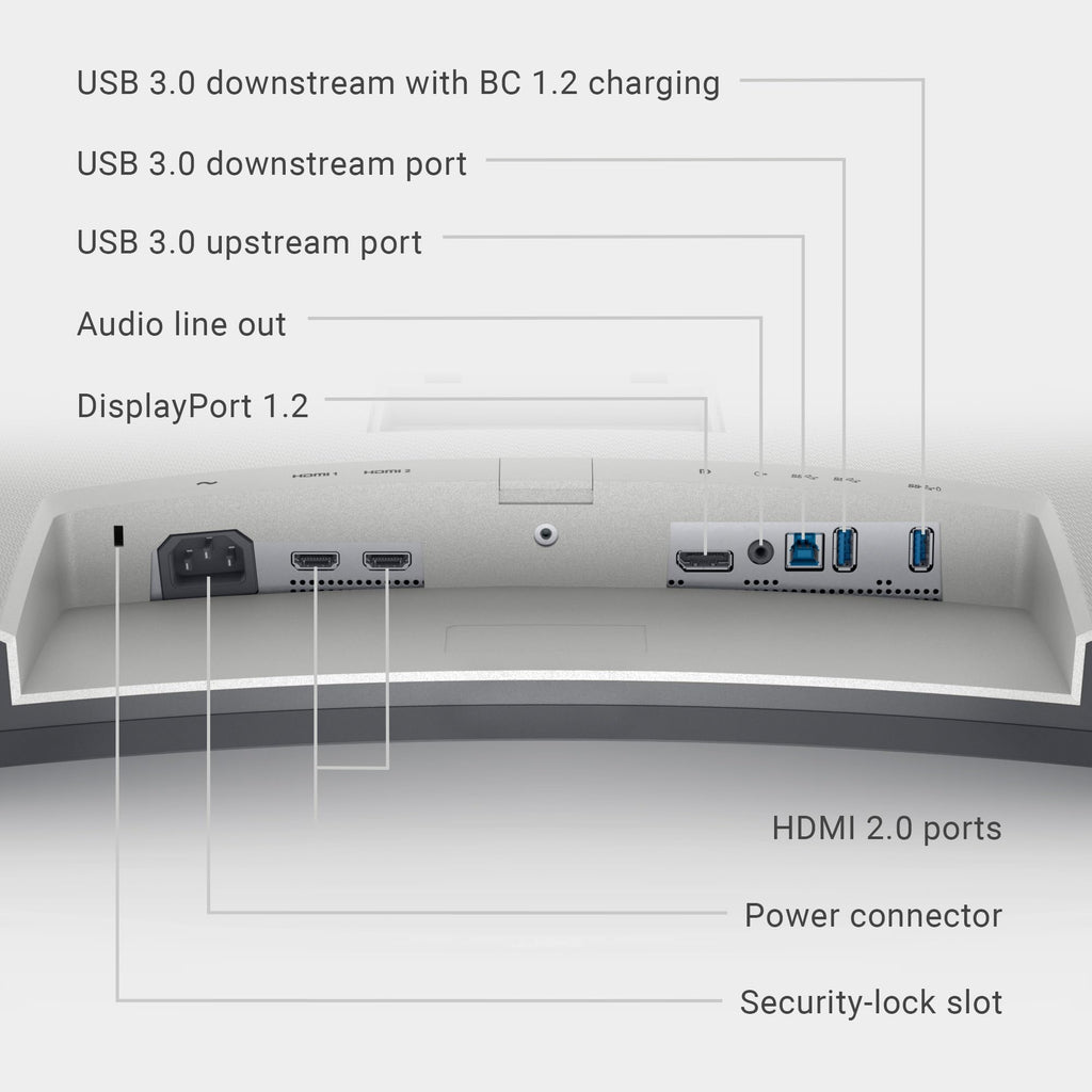 32 Inch Curved 4K UHD VA Monitor H8387