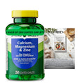 Calcium Magnesium Zinc Vitamin D3 Dietary Supplement 250 Coated Caplets W18721