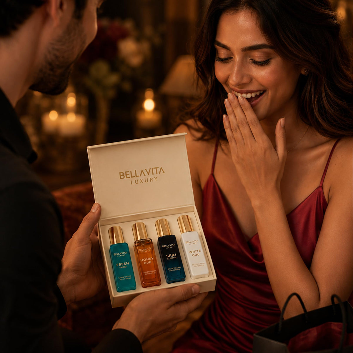 Unisex Perfume Gift Set with Honey & White Oud T47635