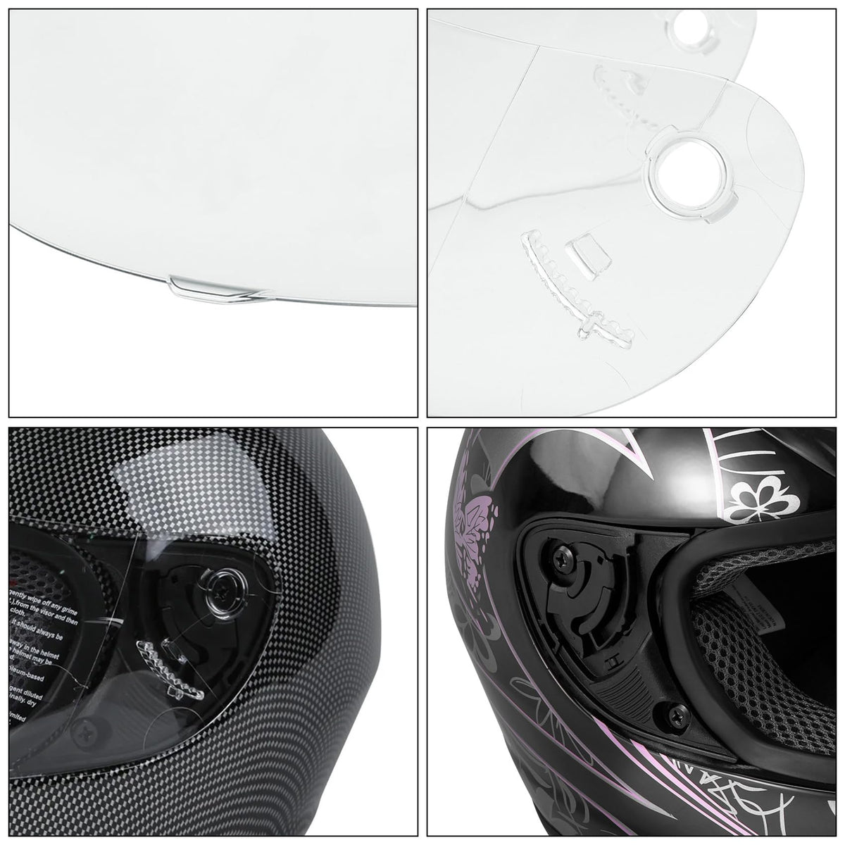Motorcycle Flip Up Full Face Helmet Visor B321323