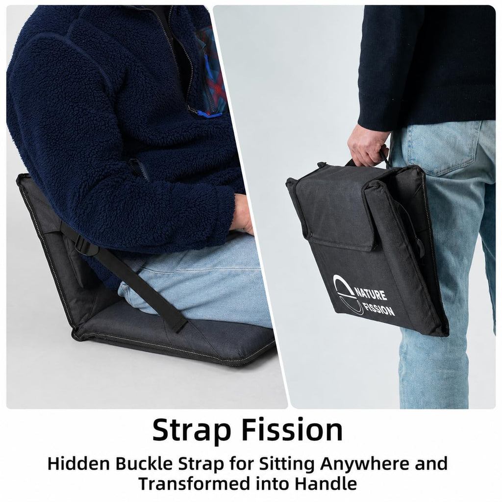Foldable Portable Stadium Seat with Back and Lumbar Support V836209