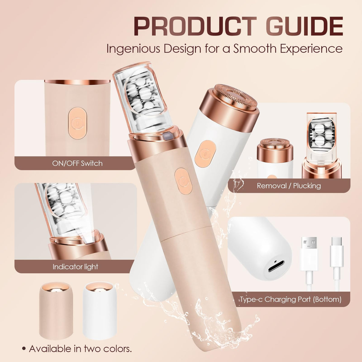 Women Face Epilator Facial Hair Removal Z7262