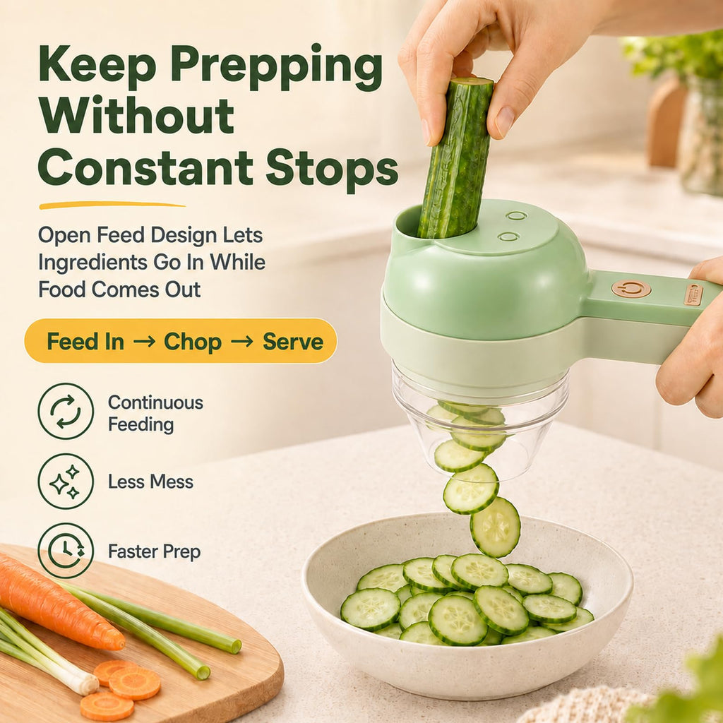 4 in 1 Handheld Electric Food Chopper F613