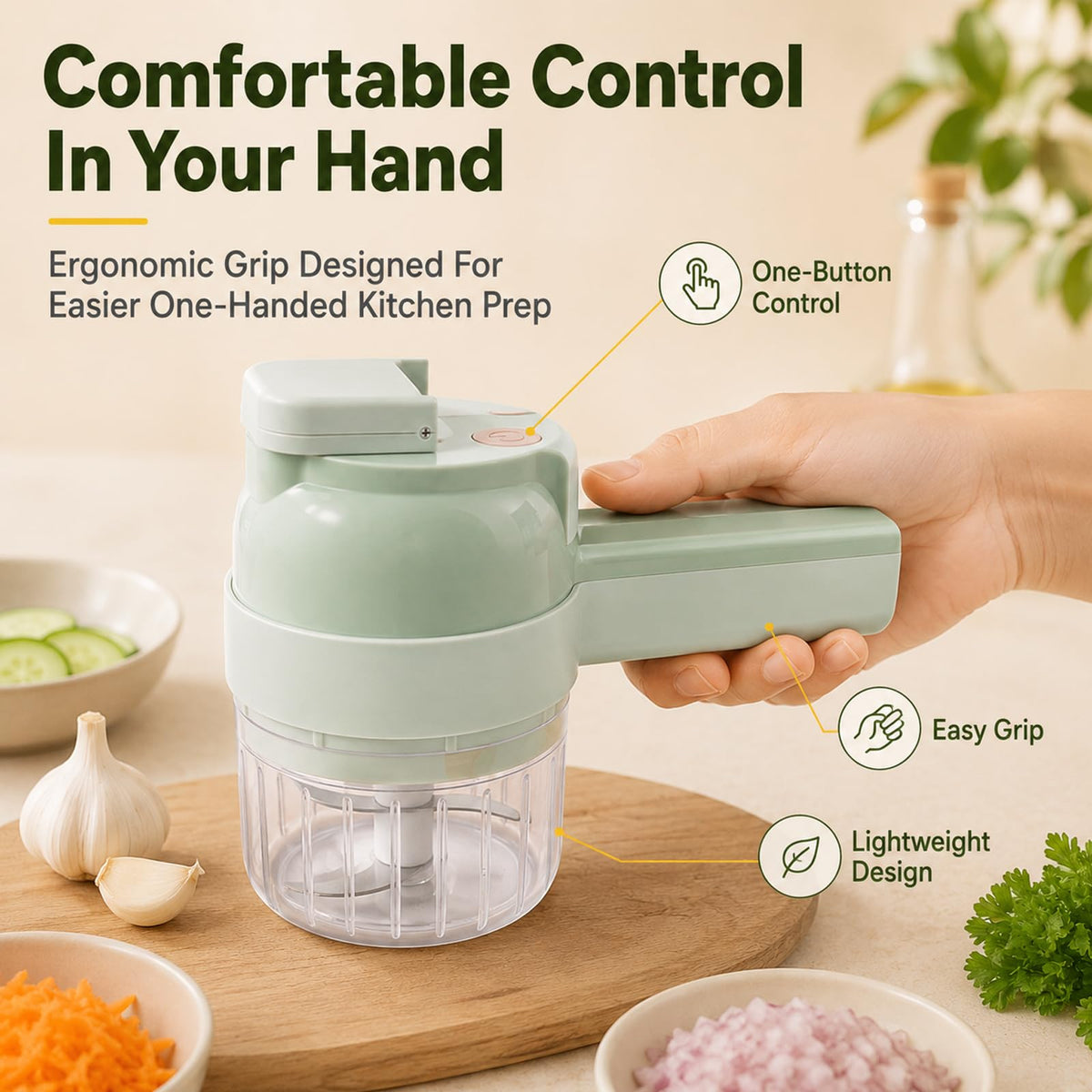 4 in 1 Handheld Electric Food Chopper F613