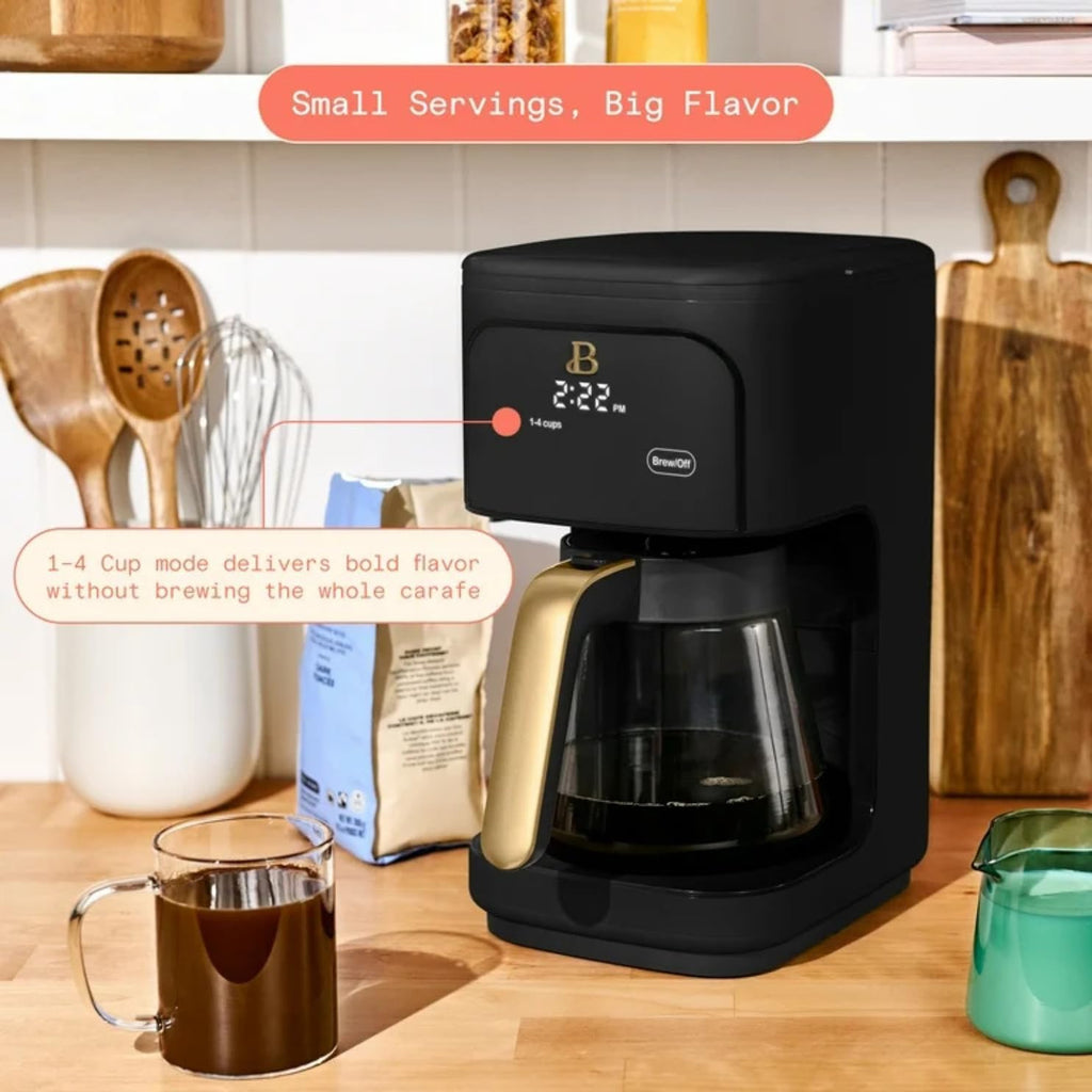 Programmable 12-Cup Drip Coffee Machine with Glass Carafe J195284