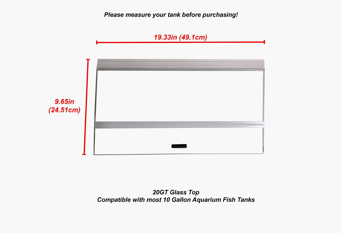 20" Glass Canopy for 10 Gallon Aquarium M75015