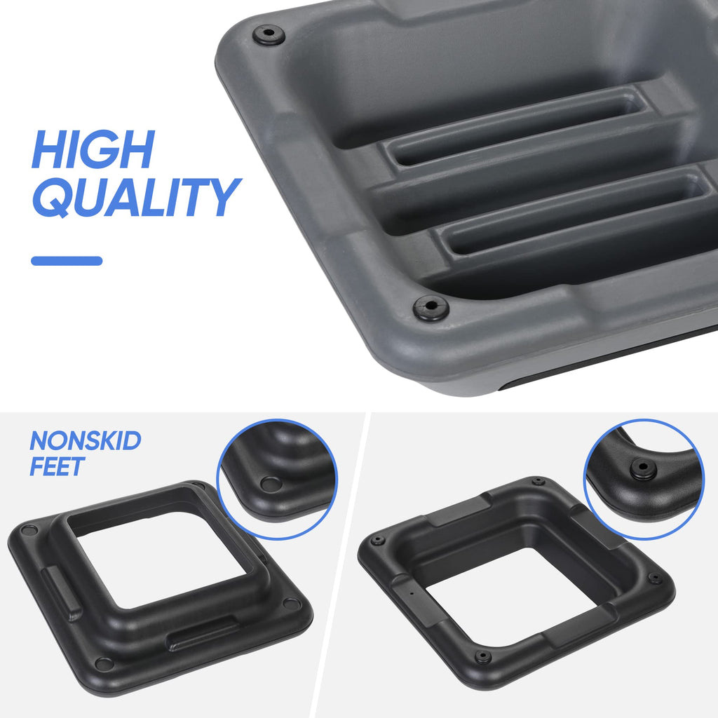 Height Adjustable Step Aerobic Platform with 4 Risers P414778