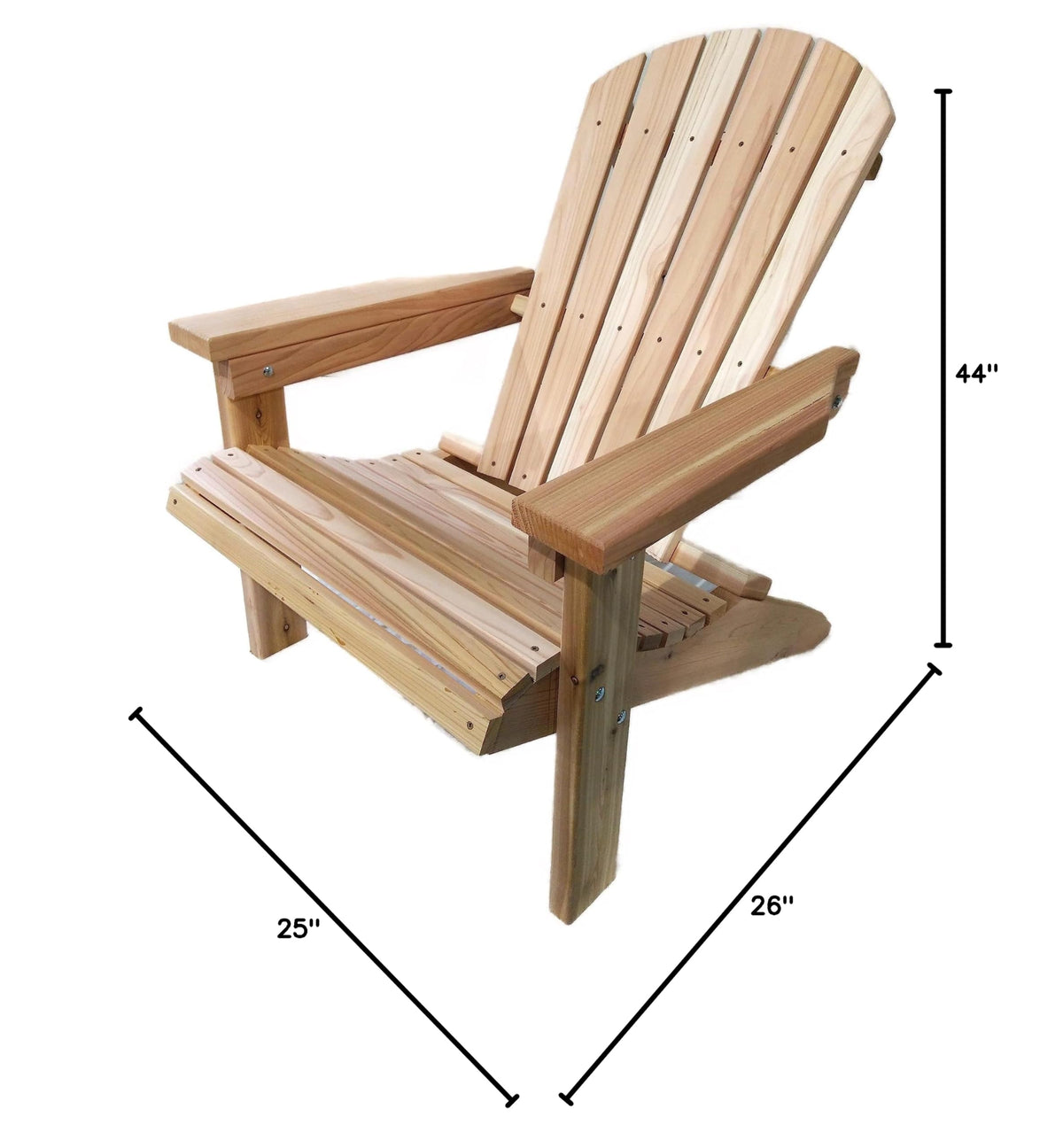 2 Ft Natural Cedar Adirondack Chair V785