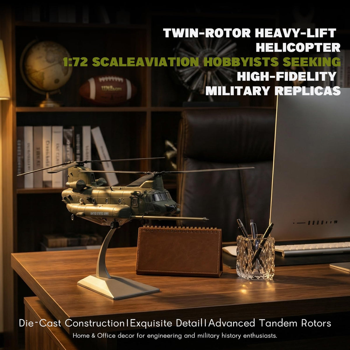1/72 MH-47G Chinook Die-cast Metal Helicopter Model O240220