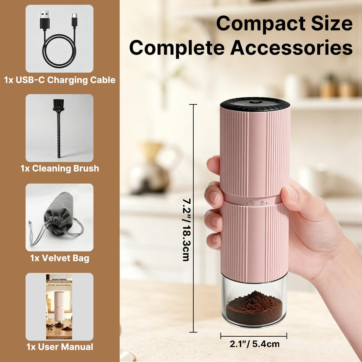 Portable Electric Coffee Grinder A5658