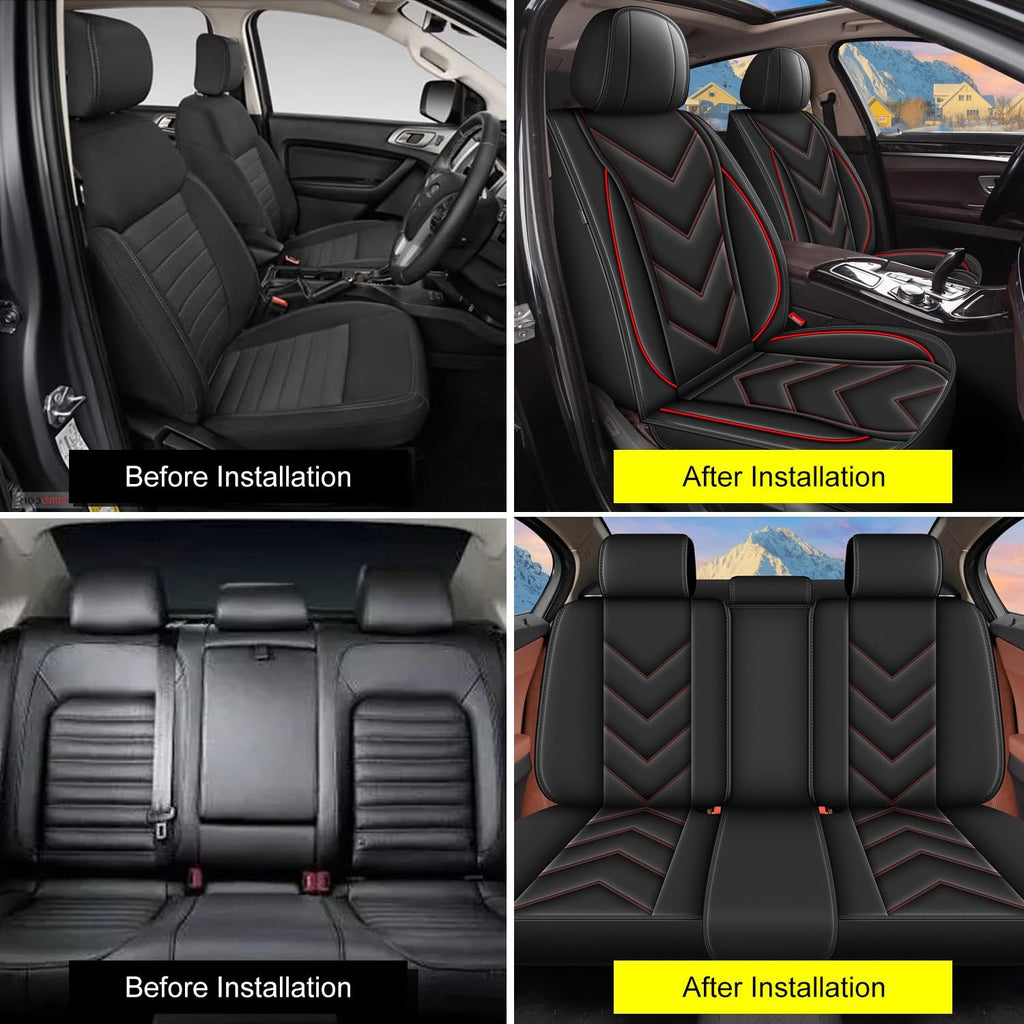 Waterproof Leather Full Set Car Seat Covers I954965
