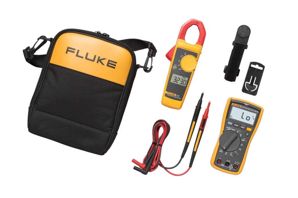 Multimeter and Clamp Meter Combo Kit with Test Leads and Carrying Case N4717