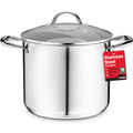 16 Quart Stainless Steel Stockpot with Tempered Glass Lid R4461