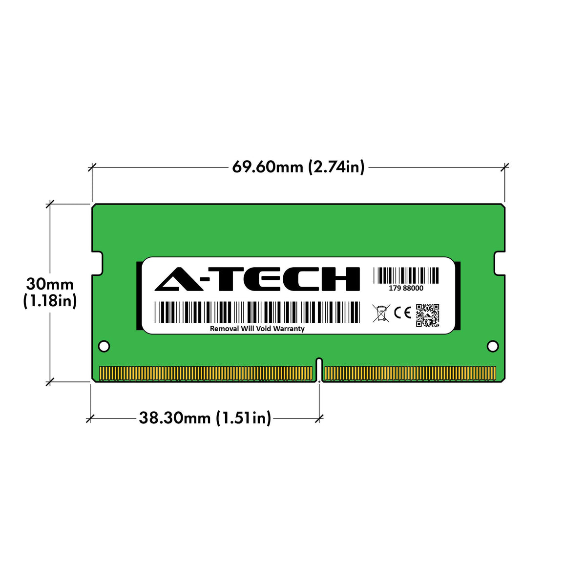16GB Kit 3200MHz DDR4 SODIMM Laptop Memory J985
