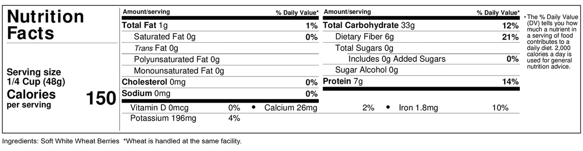 Soft White Wheat Berries 5 lbs C80435