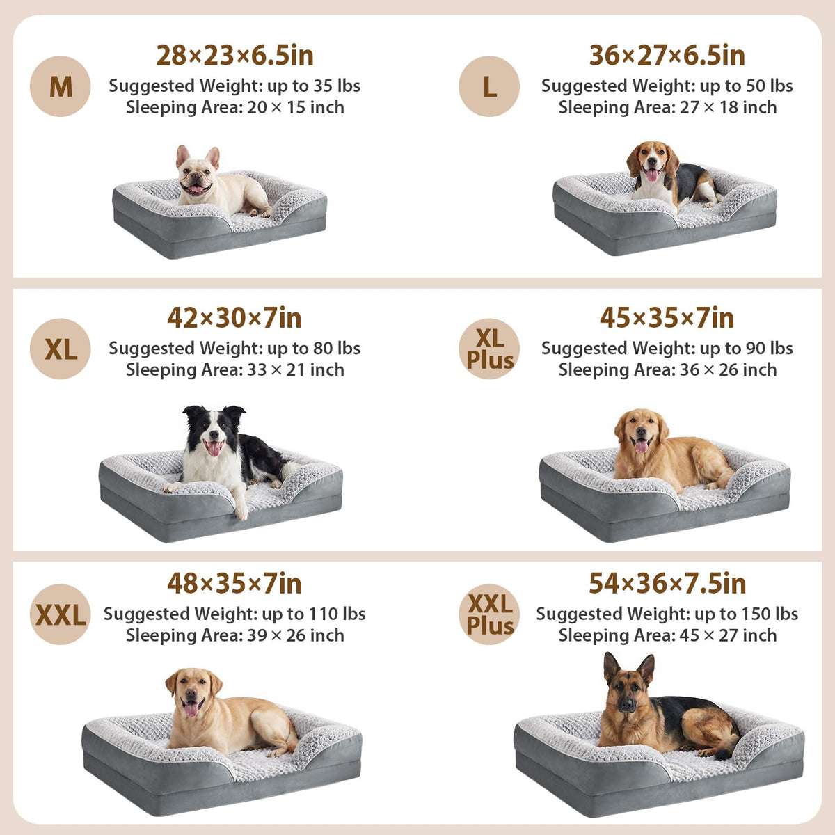 Washable Orthopedic Dog Bed Y9337