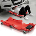 40 in Low-Profile Rolling Mechanic Creeper, Red I46298