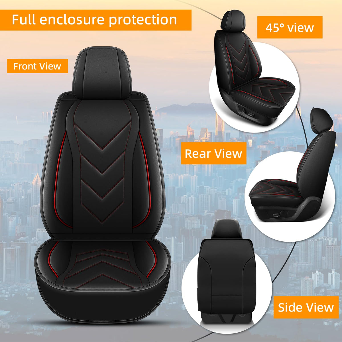 Waterproof Leather Full Set Car Seat Covers I954965