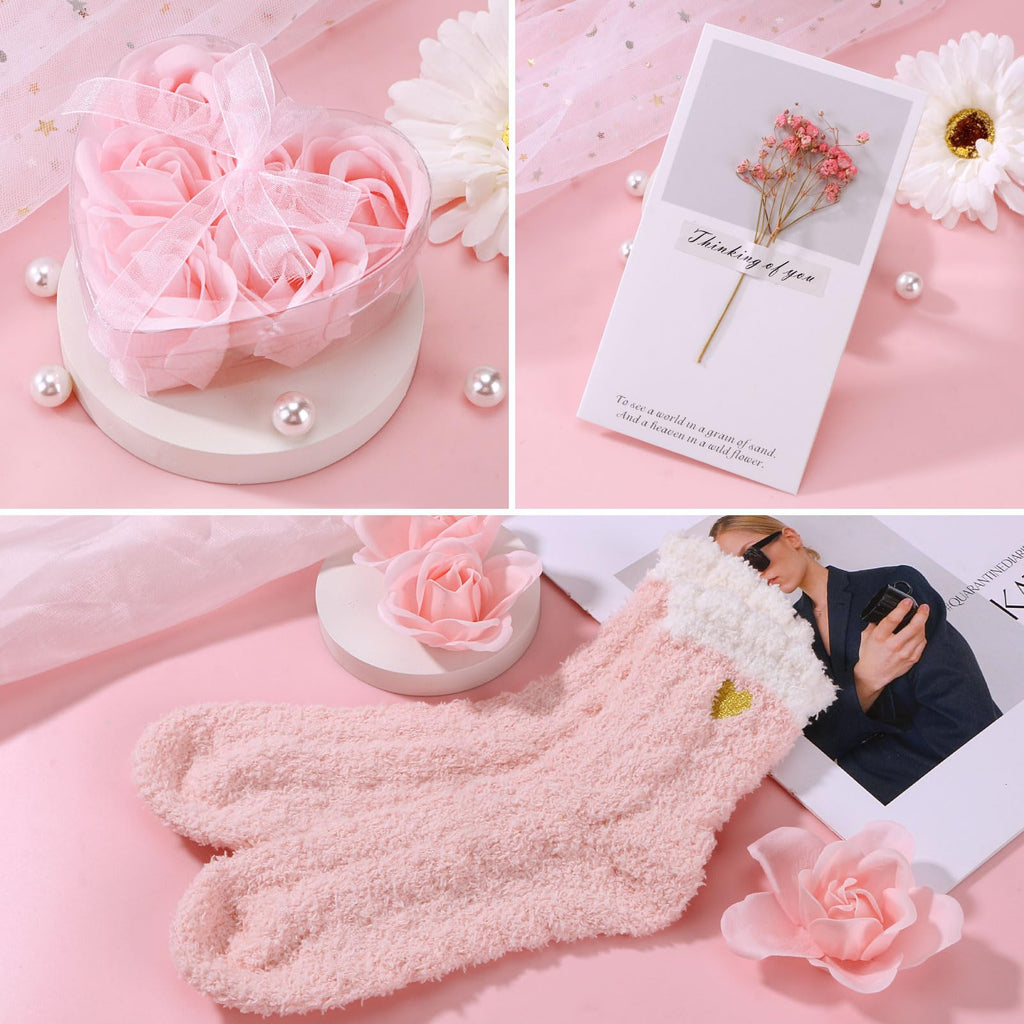 Pink Relaxing Spa Gift Set with Blanket S39425